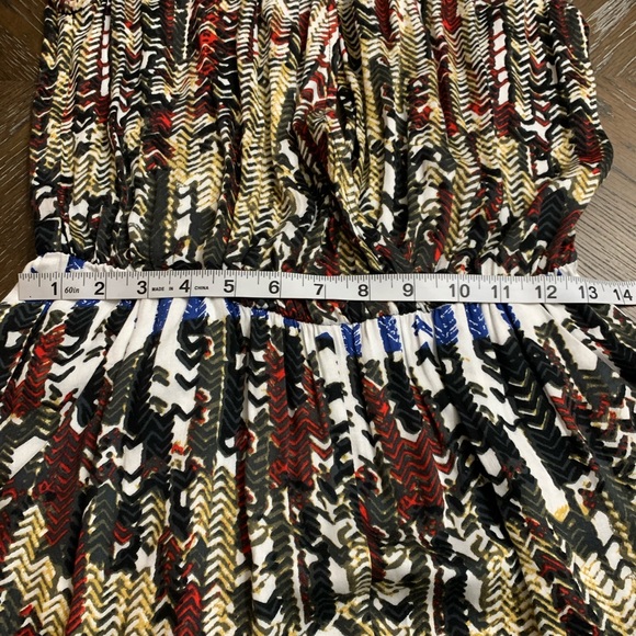 Daniel Rainn multi colored abstract print romper. - Picture 14 of 16